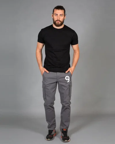Pantalone France multitasche uomo elasticizzato cotone Regular