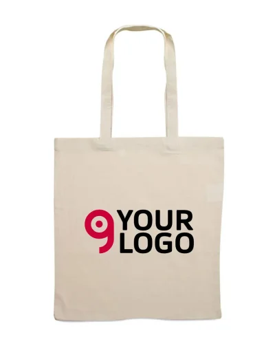 COTTONEL + Shopper Cotone Bio 140g OEKO-TEX® Manici Lunghi 38x42