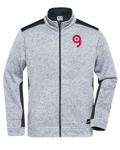 Strong Giacca Workwear Fleece Uomo, Pile Maglia, Inserti Softshell
