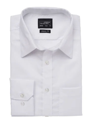 Camicia uomo cotone micro-twill con taschino, comfort e stile