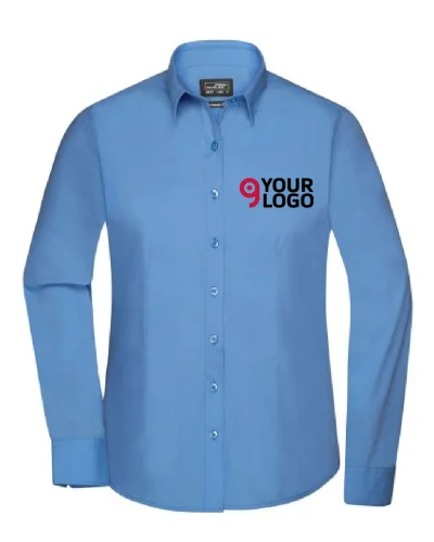 Camicia donna Aqua, Body Fit 105g/m²