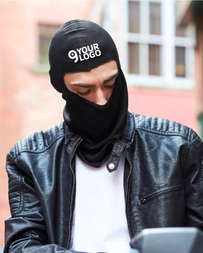 Passamontagna microfibra traspirante  nero leggero