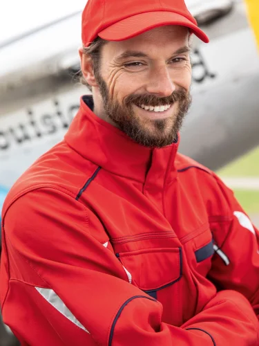 Giacca softshell workwear antivento idrorepellente