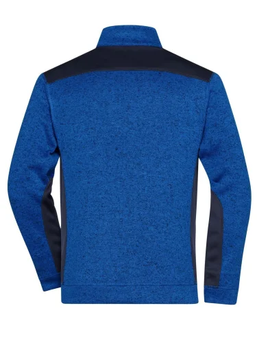 Strong Giacca Workwear Fleece Uomo, Pile Maglia, Inserti Softshell