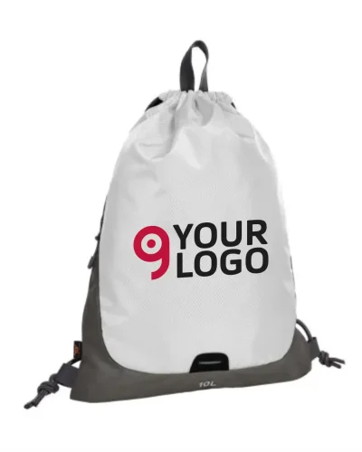 Sacca Step DRAWSTRING COLORE Nero 36x45 cm con zip e rifrangenti