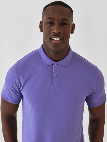 Polo uomo B&C Inspire cotone organico, medium fit, no label