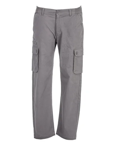 Pantalone France multitasche uomo elasticizzato cotone Regular Grey