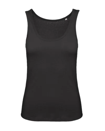 Canottiera Donna B&C Inspire Tank T, Cotone Bio, Medium Fit, 140g Black