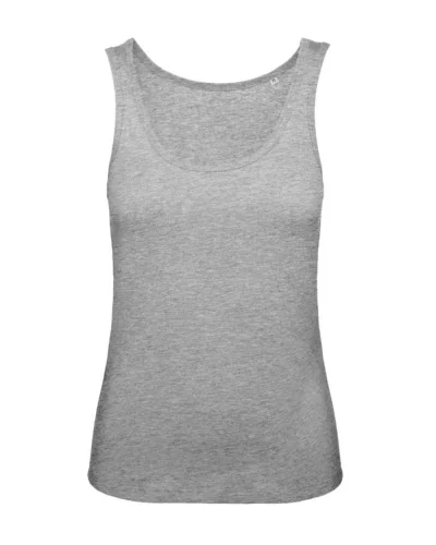 Canottiera Donna B&C Inspire Tank T, Cotone Bio, Medium Fit, 140g Sport grey
