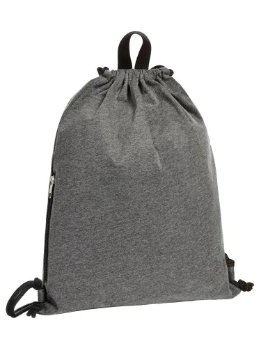 Sacca Zainetto Jersey con Tasca Zip 36,5x45,5cm -
