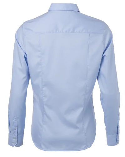 Camicia donna twill cotone 100% body fit maniche lunghe