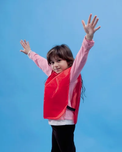 Gilet Wiki bambini in poliestere colorato 190T taglia unica