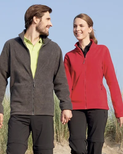 Fleece Jacket Uomo Nero S, 100% Poliestere, Regular Fit 280g