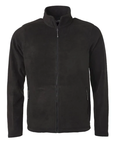 Fleece Jacket Uomo Nero S, 100% Poliestere, Regular Fit 280g Black
