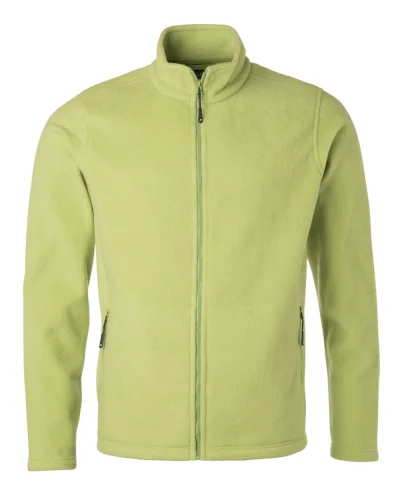 Fleece Jacket Uomo Nero S, 100% Poliestere, Regular Fit 280g Lime Green