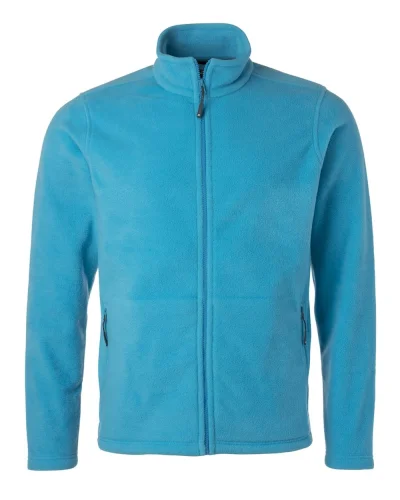 Fleece Jacket Uomo Nero S, 100% Poliestere, Regular Fit 280g Turquoise