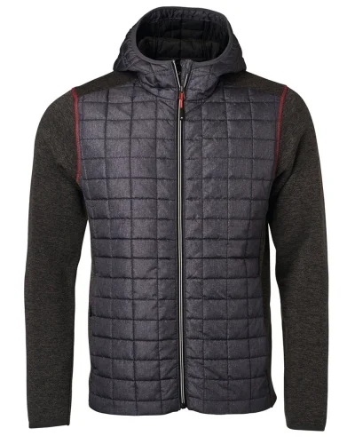 Giacca ibrida uomo grigia-antracite, poliestere 280g/m² Grey-Melange/Anthracite-Melang