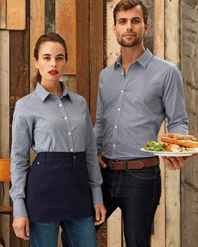 GANT Camicia Uomo Microcheck Cotone Classica Manica Lunga