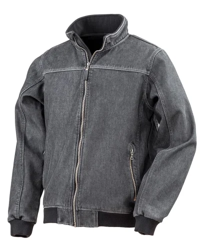 Giacca Softshell Denim Stonewash Uomo | Impermeabile