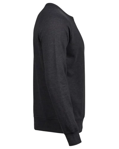 Felpa leggera vintage Raglan personalizzabile Black Melange