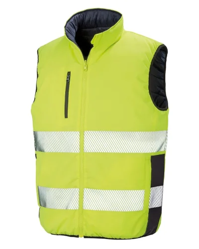 Gilet reversibile  imbottito, riflettente, leggero colore Nero
