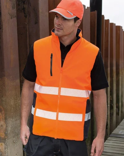 Gilet reversibile  imbottito, riflettente, leggero colore Nero