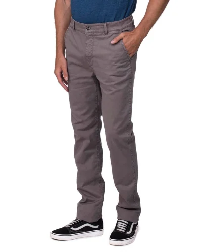 Adam Slim Chinos Uomo, Twill Stretch, Cotone Beige, Slim Fit