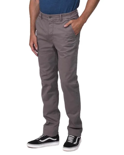 Adam Slim Chinos Uomo, Twill Stretch, Cotone Beige, Slim Fit Slate