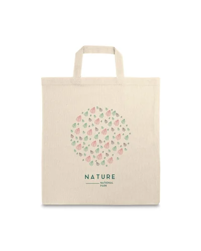 Borsa Victoria in cotone naturale 37x41 cm manici lunghi 100g