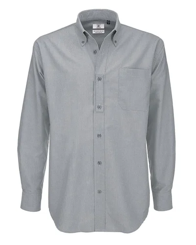 Camicia Oxford da Uomo 135g Regular Fit Easy Care Silver Moon