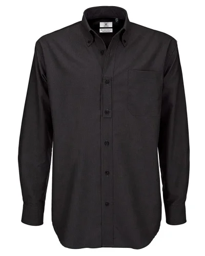 Camicia Oxford da Uomo 135g Regular Fit Easy Care Black