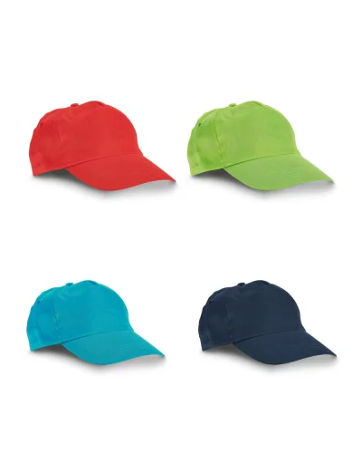 Cappellino bimbo 54 cm in poliestere, regolabile con velcro