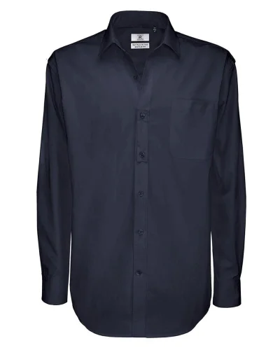 Camicia uomo Sharp LSL cotone twill 130g Regular Navy