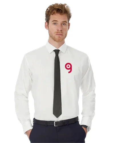 Black Tie Camicia Uomo Popeline Stretch Cotone Medium Fit