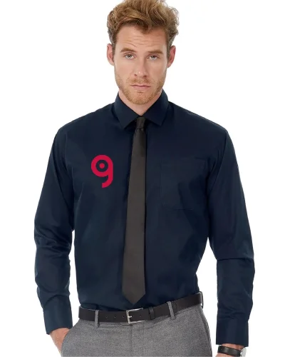 Camicia uomo Sharp LSL cotone twill 130g Regular