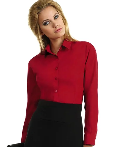 Camicia donna Slim popeline EASY CARE, colletto femminile Kariban