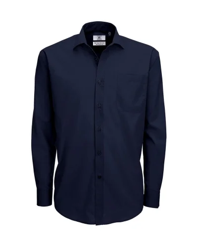 Camicia popeline uomo  regular fit easy care