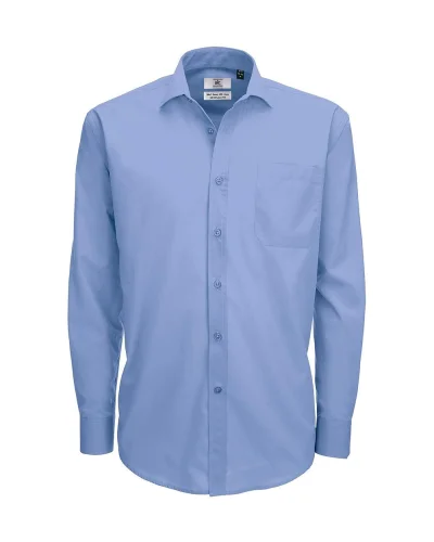 Camicia popeline uomo  regular fit easy care