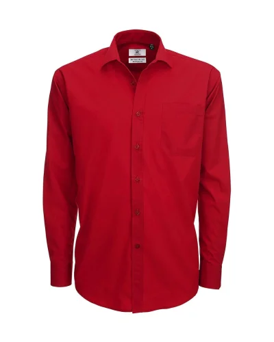 Camicia popeline uomo  regular fit easy care