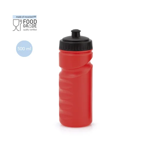 Borraccia Iskan 500 ml colorata in PE con tappo dispenser sicuro Bianco