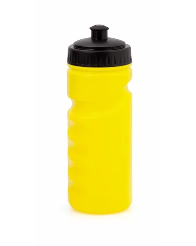 Borraccia Iskan 500 ml colorata in PE con tappo dispenser sicuro Giallo