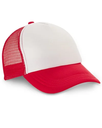 Cappellino Nicola con visiera 58 cm rete traspirante Poliestere Rosso