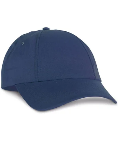 Cappellino poliestere 6 pannelli, visiera regolabile Blu