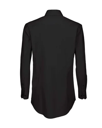 Black Tie Camicia Uomo Popeline Stretch Cotone Medium Fit