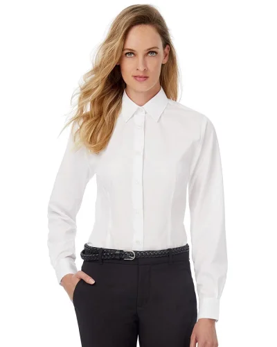 Camicia donna Slim popeline EASY CARE, colletto femminile Kariban