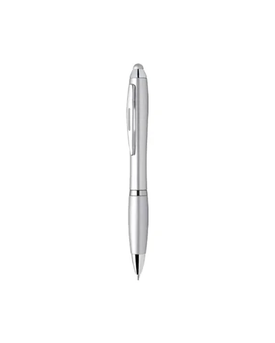 Penna a Sfera Flash Touch, Metallo, Grip in Gomma Silver
