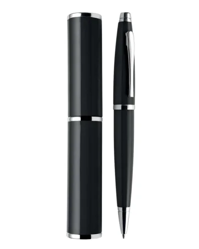 Penna a Sfera SHOCK in alluminio laccato con custodia Nero