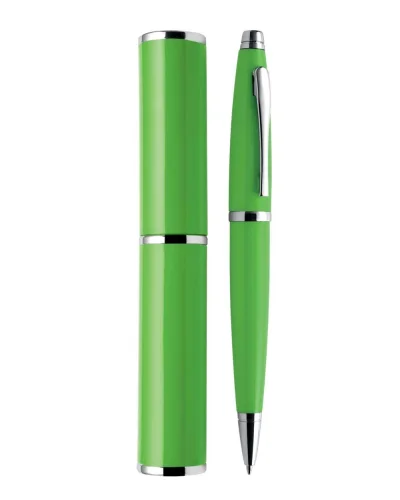 Penna a Sfera SHOCK in alluminio laccato con custodia Verde lime