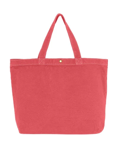 Shopper Canvas Cotone 450 g/m² 46x31x12 cm Manici Ottone Anticato Watermelon