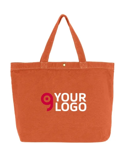 Shopper Canvas Cotone 450 g/m² 46x31x12 cm Manici Ottone Anticato